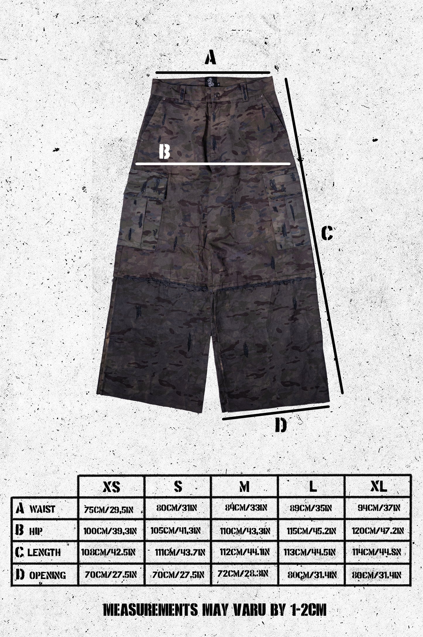 «SCREAM» DARK CAMO PANTS