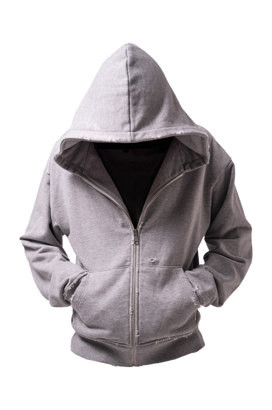 «WHITE NOISE» ZIP HOODIE