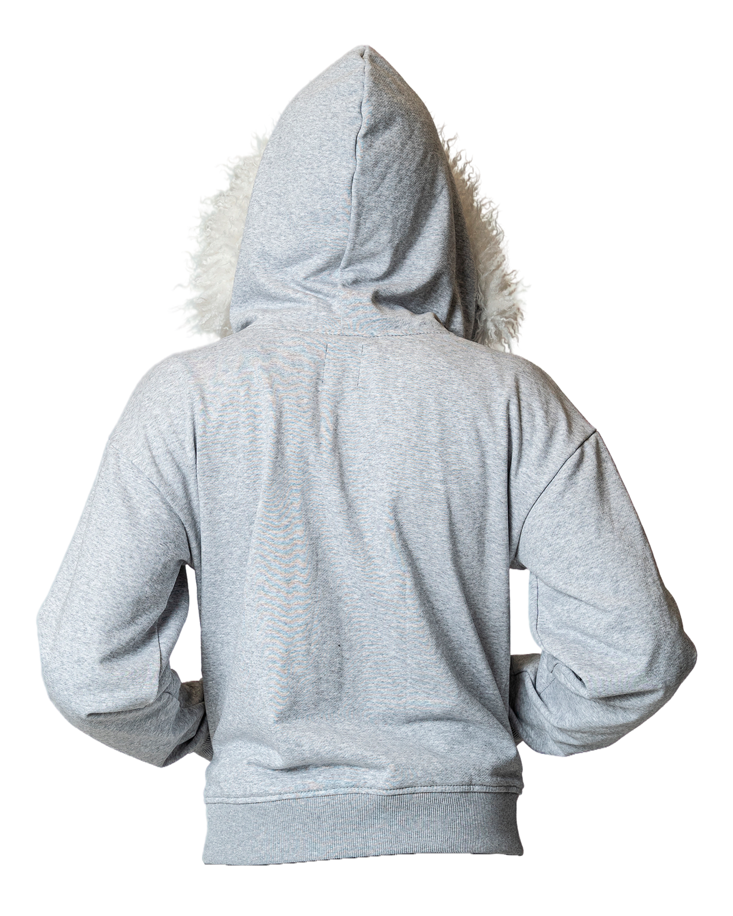 GRAY MAD FUR HOODIE V2