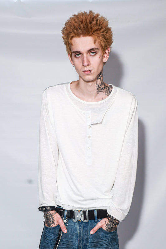 SKIN HENLEY [WHITE]