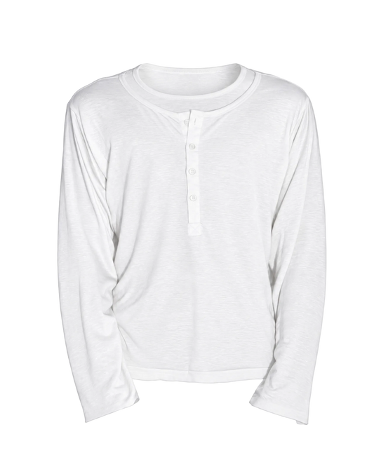 SKIN HENLEY [WHITE]